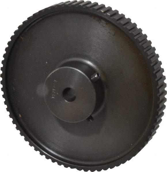 Power Drive - 72 Tooth, 3/8" Inside x 4.564" Outside Diam, Timing Belt Pulley - 1/4, 3/8" Belt Width, 4.584" Pitch Diam, Steel & Cast Iron - All Tool & Supply