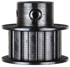 Power Drive - 10 Tooth, 3/8" Inside x 1.164" Outside Diam, Timing Belt Pulley - 1/2" Belt Width, 1.194" Pitch Diam, Steel & Cast Iron - All Tool & Supply