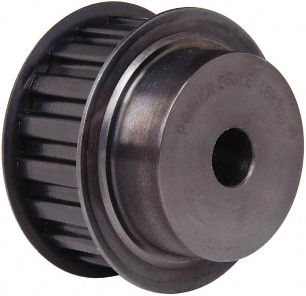 Power Drive - 18 Tooth, 5/8" Inside x 2.811" Outside Diam, Timing Belt Pulley - 3/4, 1" Belt Width, 2.865" Pitch Diam, Steel & Cast Iron - All Tool & Supply