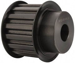 Power Drive - 16 Tooth, 3/4" Inside x 2.492" Outside Diam, Timing Belt Pulley - 1-1/2" Belt Width, 2.546" Pitch Diam, Steel & Cast Iron - All Tool & Supply