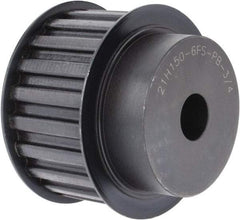 Power Drive - 21 Tooth, 3/4" Inside x 3.288" Outside Diam, Timing Belt Pulley - 1-1/2" Belt Width, 3.342" Pitch Diam, Steel & Cast Iron - All Tool & Supply