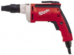 Milwaukee Tool - Pistol Grip Handle, 2,500 RPM, 10 to 140 In/Lb Torque, Electric Screwdriver - 1/4" Bit Holder, 120 Volts, 6.5 Amps - All Tool & Supply