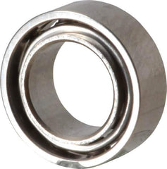 Value Collection - 3/16" Bore Diam, 5/16" OD, Open Miniature Radial Ball Bearing - 7/64" Wide, 1 Row, Round Bore, 29 Lb Static Capacity, 81 Lb Dynamic Capacity - All Tool & Supply