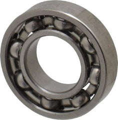 Value Collection - 1/4" Bore Diam, 1/2" OD, Open Miniature Radial Ball Bearing - 1/8" Wide, 1 Row, Round Bore, 90 Lb Static Capacity, 243 Lb Dynamic Capacity - All Tool & Supply