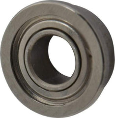 Value Collection - 1/8" Bore Diam, 1/4" OD, Double Shield Miniature Radial Ball Bearing - 7/64" Wide, With Flange, 1 Row, Round Bore, 20 Lb Static Capacity, 64 Lb Dynamic Capacity - All Tool & Supply