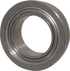 Value Collection - 5/16" Bore Diam, 1/2" OD, Double Shield Miniature Radial Ball Bearing - 5/32" Wide, With Flange, 1 Row, Round Bore, 52 Lb Static Capacity, 122 Lb Dynamic Capacity - All Tool & Supply