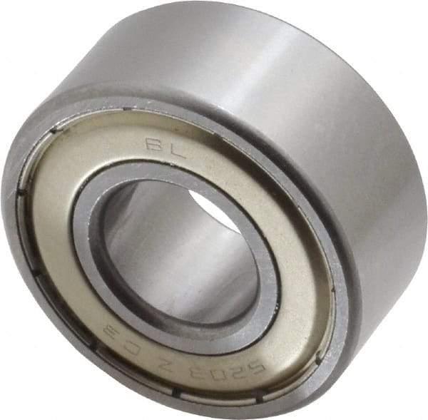 Tritan - 17mm Bore Diam, 40mm OD, Double Shield Angular Contact Radial Ball Bearing - 17.5mm Wide, 2 Rows, Round Bore, 2,000 Lb Static Capacity, 3,300 Lb Dynamic Capacity - All Tool & Supply