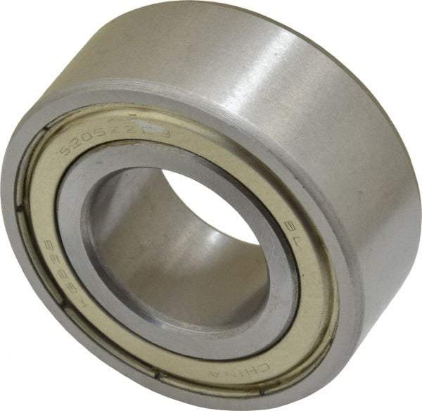 Tritan - 25mm Bore Diam, 52mm OD, Double Shield Angular Contact Radial Ball Bearing - 20.6mm Wide, 2 Rows, Round Bore, 3,200 Lb Static Capacity, 4,700 Lb Dynamic Capacity - All Tool & Supply