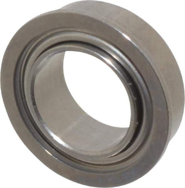 Value Collection - 5/16" Bore Diam, 1/2" OD, Double Shield Miniature Radial Ball Bearing - 5/32" Wide, With Flange, 2 Rows, Round Bore, 52 Lb Static Capacity, 122 Lb Dynamic Capacity - All Tool & Supply