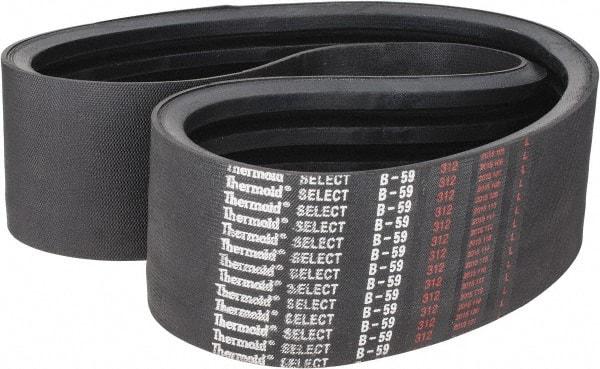 Value Collection - Section B, V-Belt - Neoprene Rubber, Classic Banded, No. B-59 - All Tool & Supply