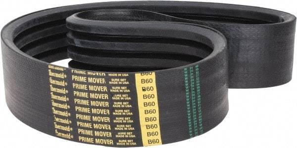 Value Collection - Section B, V-Belt - Neoprene Rubber, Classic Banded, No. B-60 - All Tool & Supply