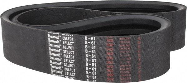 Value Collection - Section B, V-Belt - Neoprene Rubber, Classic Banded, No. B-61 - All Tool & Supply