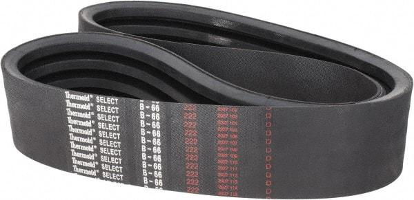 Value Collection - Section B, V-Belt - Neoprene Rubber, Classic Banded, No. B-66 - All Tool & Supply