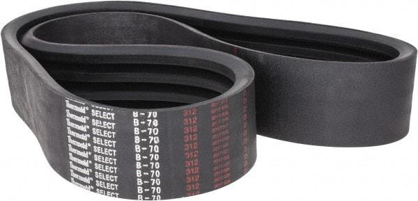 Value Collection - Section B, V-Belt - Neoprene Rubber, Classic Banded, No. B-70 - All Tool & Supply