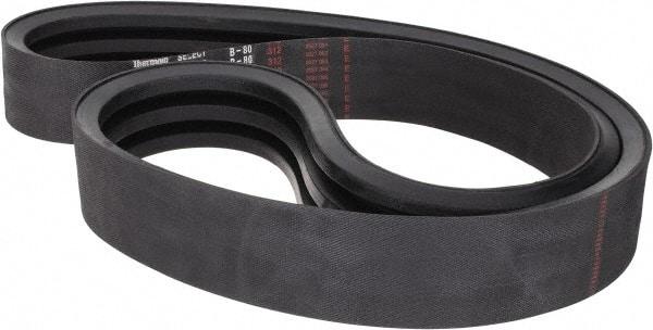 Value Collection - Section B, V-Belt - Neoprene Rubber, Classic Banded, No. B-80 - All Tool & Supply