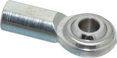 Made in USA - 5/16" ID, 7/8" Max OD, 3,600 Lb Max Static Cap, Plain Female Spherical Rod End - 5/16-24 RH, Steel with Steel Raceway - All Tool & Supply