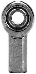 Made in USA - 5/16" ID, 7/8" Max OD, 3,200 Lb Max Static Cap, Female Spherical Rod End with Stud - 5/16-24 RH, Steel with Bronze Raceway - All Tool & Supply