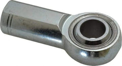 Made in USA - 3/4" ID, 1-3/4" Max OD, 28,090 Lb Max Static Cap, Plain Female Spherical Rod End - 3/4-16 RH, Alloy Steel with Steel Raceway - All Tool & Supply