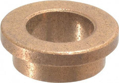 Boston Gear - 1/2" Inside x 11/16" Outside Diam, Oil Impregnated Bronze SAE-841 Flanged Sleeve Bearing - 7/8" Flange Outside Diam, 1/8" Flange Thickness, 5/16" OAL - All Tool & Supply