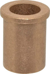 Boston Gear - 5/8" Inside x 7/8" Outside Diam, Oil Impregnated Bronze SAE-841 Flanged Sleeve Bearing - 1" Flange Outside Diam, 1/8" Flange Thickness, 1-1/4" OAL - All Tool & Supply