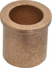 Boston Gear - 3/4" Inside x 1" Outside Diam, Oil Impregnated Bronze SAE-841 Flanged Sleeve Bearing - 1-1/8" Flange Outside Diam, 1/8" Flange Thickness, 1-1/8" OAL - All Tool & Supply