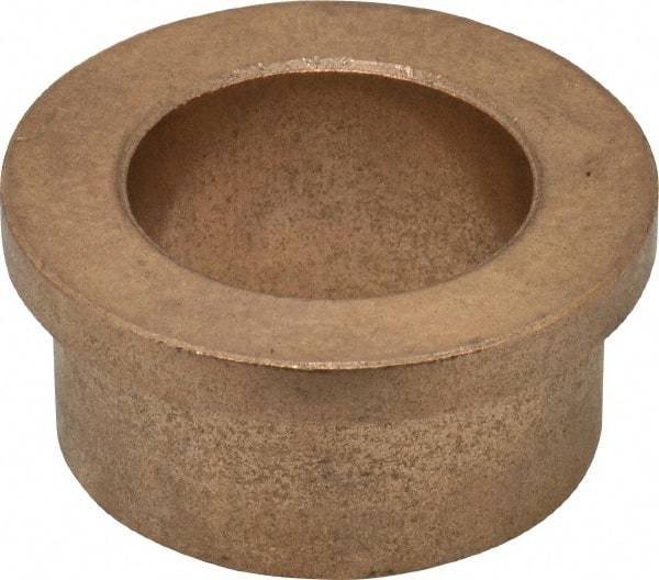 Boston Gear - 1" Inside x 1-3/8" Outside Diam, Oil Impregnated Bronze SAE-841 Flanged Sleeve Bearing - 1-5/8" Flange Outside Diam, 3/16" Flange Thickness, 3/4" OAL - All Tool & Supply