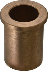 Boston Gear - 1" Inside x 1-3/8" Outside Diam, Oil Impregnated Bronze SAE-841 Flanged Sleeve Bearing - 1-5/8" Flange Outside Diam, 3/16" Flange Thickness, 2" OAL - All Tool & Supply