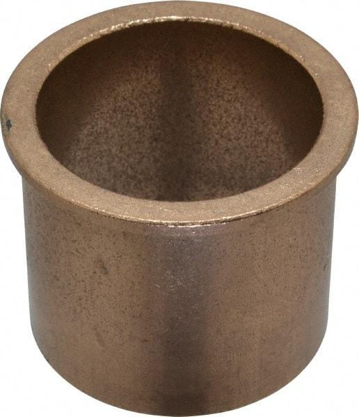 Boston Gear - 2" Inside x 2-1/4" Outside Diam, Oil Impregnated Bronze SAE-841 Flanged Sleeve Bearing - 2-1/2" Flange Outside Diam, 1/8" Flange Thickness, 2" OAL - All Tool & Supply