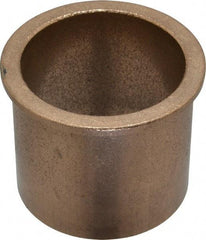 Boston Gear - 2" Inside x 2-1/4" Outside Diam, Oil Impregnated Bronze SAE-841 Flanged Sleeve Bearing - 2-1/2" Flange Outside Diam, 1/8" Flange Thickness, 2" OAL - All Tool & Supply