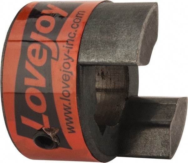 Lovejoy - 19mm Max Bore, 6mm x 2.8mm Keyway Width x Depth, Flexible Coupling Hub - 1.36" OD, 2" OAL, Sintered Iron, Order 2 Hubs & 1 Spider for Complete Coupling - All Tool & Supply