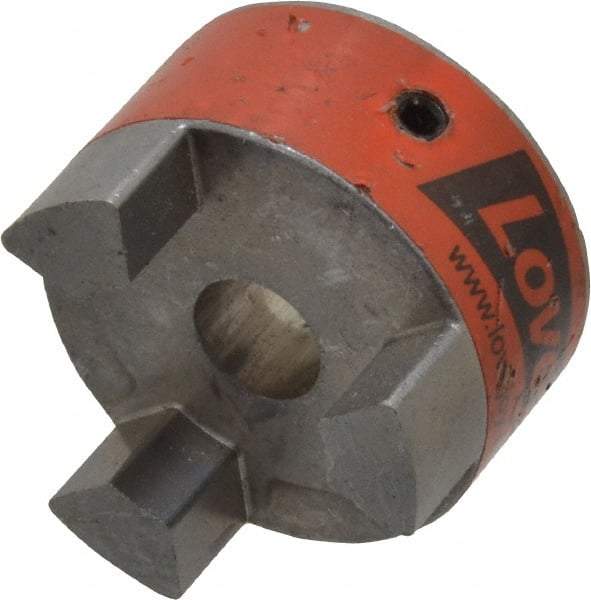 Lovejoy - 1/2" Max Bore Diam, Flexible Coupling Hub - 1-3/4" OD, 2.12" OAL, Sintered Iron, Order 2 Hubs & 1 Spider for Complete Coupling - All Tool & Supply