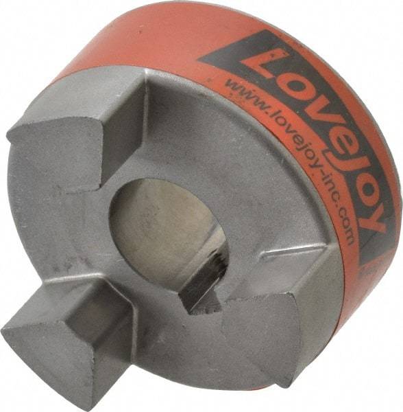 Lovejoy - 19mm Max Bore, 6mm x 2.8mm Keyway Width x Depth, Flexible Coupling Hub - 2.11" OD, 2.12" OAL, Sintered Iron, Order 2 Hubs & 1 Spider for Complete Coupling - All Tool & Supply