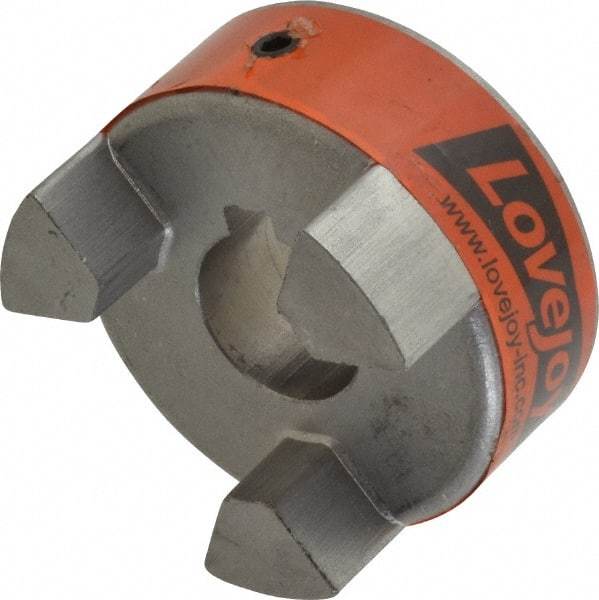 Lovejoy - 20mm Max Bore, 6mm x 2.8mm Keyway Width x Depth, Flexible Coupling Hub - 2.11" OD, 2.12" OAL, Sintered Iron, Order 2 Hubs & 1 Spider for Complete Coupling - All Tool & Supply