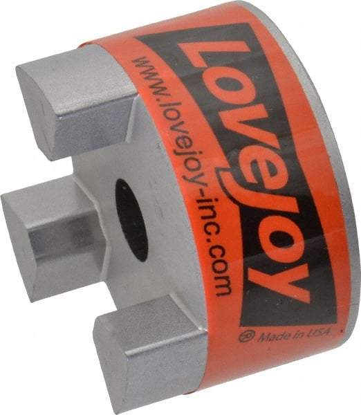 Lovejoy - 1/2" Max Bore Diam, Flexible Coupling Hub - 2.11" OD, 2-1/2" OAL, Sintered Iron, Order 2 Hubs & 1 Spider for Complete Coupling - All Tool & Supply