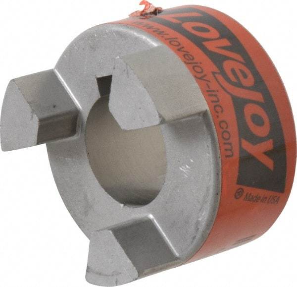 Lovejoy - 25mm Max Bore, 8mm x 3.3mm Keyway Width x Depth, Flexible Coupling Hub - 2.11" OD, 2-1/2" OAL, Sintered Iron, Order 2 Hubs & 1 Spider for Complete Coupling - All Tool & Supply