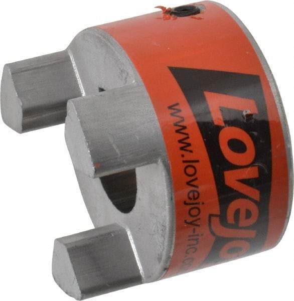 Lovejoy - 1-1/8" Max Bore Diam, 1/4" x 1/8" Keyway Width x Depth, Flexible Coupling Hub - 2.54" OD, 3-1/2" OAL, Sintered Iron, Order 2 Hubs & 1 Spider for Complete Coupling - All Tool & Supply