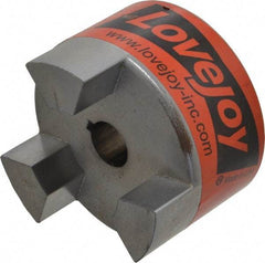 Lovejoy - 3/4" Max Bore Diam, 3/16" x 3/32" Keyway Width x Depth, Flexible Coupling Hub - 3.31" OD, 4-1/4" OAL, Sintered Iron, Order 2 Hubs & 1 Spider for Complete Coupling - All Tool & Supply