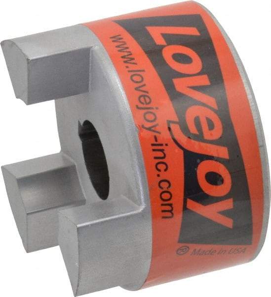 Lovejoy - 1" Max Bore Diam, 1/4" x 1/8" Keyway Width x Depth, Flexible Coupling Hub - 3.31" OD, 4-1/4" OAL, Sintered Iron, Order 2 Hubs & 1 Spider for Complete Coupling - All Tool & Supply