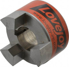 Lovejoy - 1-1/2" Max Bore Diam, 3/8" x 3/16" Keyway Width x Depth, Flexible Coupling Hub - 3.31" OD, 4-1/4" OAL, Sintered Iron, Order 2 Hubs & 1 Spider for Complete Coupling - All Tool & Supply