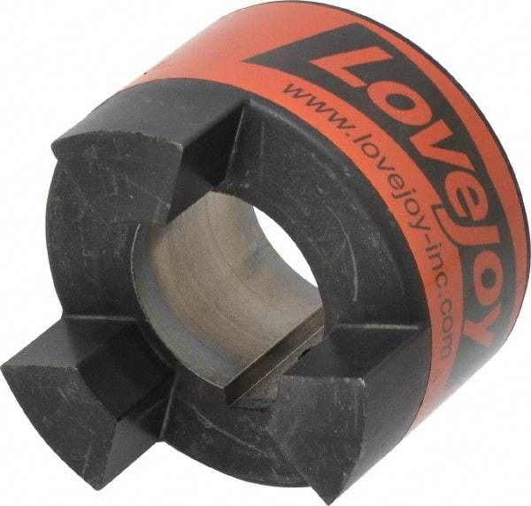 Lovejoy - 42mm Max Bore, 12mm x 3.3mm Keyway Width x Depth, Flexible Coupling Hub - 3.31" OD, 4-1/4" OAL, Sintered Iron, Order 2 Hubs & 1 Spider for Complete Coupling - All Tool & Supply