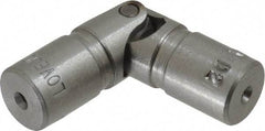 Lovejoy - 5/8" Bore Depth, 378 In/Lbs. Torque, D-Type Single Universal Joint - 1/4" Inside x 1/2" Outside Diam, 2" OAL - All Tool & Supply