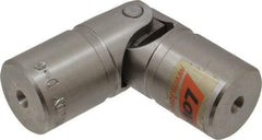 Lovejoy - 1" Bore Depth, 1,560 In/Lbs. Torque, D-Type Single Universal Joint - 1/2" Inside x 1" Outside Diam, 3-3/8" OAL - All Tool & Supply