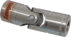 Lovejoy - 1-1/16" Bore Depth, 5,220 In/Lbs. Torque, D-Type Single Universal Joint - 5/8" Inside x 1-1/4" Outside Diam, 3-3/4" OAL - All Tool & Supply