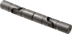 Lovejoy - 5/8" Bore Depth, 378 In/Lbs. Torque, DD-Type Double Universal Joint - 1/4" Inside x 1/2" Outside Diam, 4" OAL - All Tool & Supply