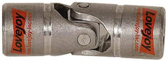 Lovejoy - 1" Bore Depth, 1,040 In/Lbs. Torque, D-Type Single Universal Joint - 1/2" Inside x 1" Outside Diam, 3-3/8" OAL - All Tool & Supply