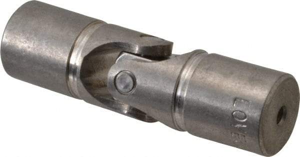 Lovejoy - 7/8" Bore Depth, 512 In/Lbs. Torque, D-Type Single Universal Joint - 3/8" Inside x 3/4" Outside Diam, 2-11/16" OAL - All Tool & Supply