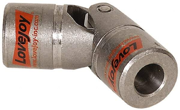 Lovejoy - 1-3/16" Bore Depth, 5,280 In/Lbs. Torque, D-Type Single Universal Joint - 3/4" Inside x 1-1/2" Outside Diam, 4-1/4" OAL - All Tool & Supply