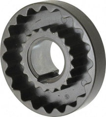 Lovejoy - 1-1/8" Max Bore Diam, 1/4" x 1/8" Keyway Width x Depth, Flexible Coupling Hub - 3-1/4" OD, 2.88" OAL, Cast Iron - All Tool & Supply