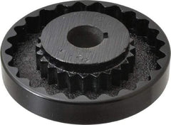 Lovejoy - 1" Max Bore Diam, 1/4" x 1/8" Keyway Width x Depth, Flexible Coupling Hub - 4-5/8" OD, 3.94" OAL, Cast Iron - All Tool & Supply