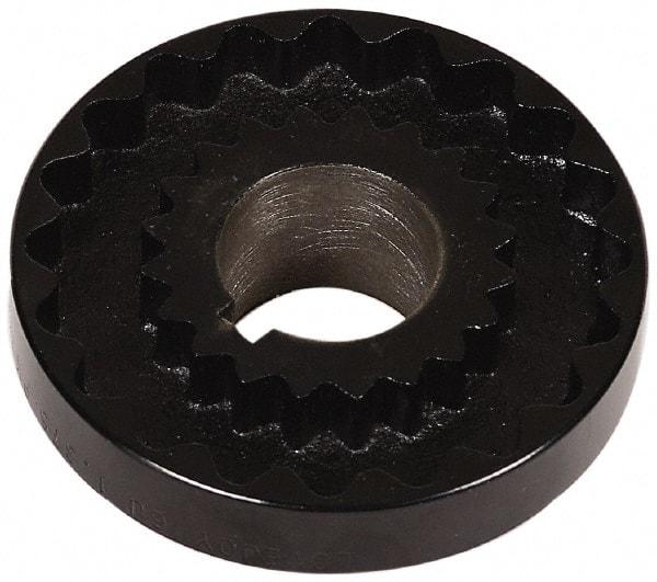 Lovejoy - 2" Max Bore Diam, 1/2" x 1/4" Keyway Width x Depth, Flexible Coupling Hub - 7-1/2" OD, 5.69" OAL, Cast Iron - All Tool & Supply